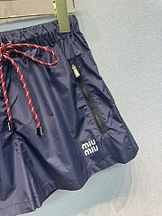 Colestore Miu Miu Navy Technical Fabric Shorts - 6