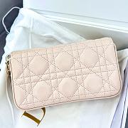 Colestore My Dior Dior Talk Phone Pouch Light Ivory Cannage Lambskin 18x10x3.5cm - 4