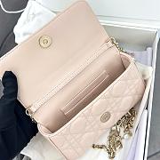 Colestore My Dior Dior Talk Phone Pouch Light Ivory Cannage Lambskin 18x10x3.5cm - 2