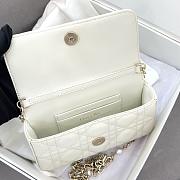 Colestore My Dior Dior Talk Phone Pouch White Cannage Lambskin 18x10x3.5cm - 4