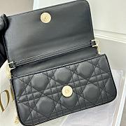 Colestore My Dior Dior Talk Phone Pouch Black Cannage Lambskin 18x10x3.5cm - 6