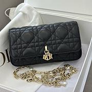 Colestore My Dior Dior Talk Phone Pouch Black Cannage Lambskin 18x10x3.5cm - 4