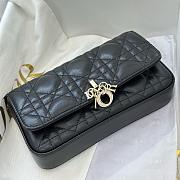 Colestore My Dior Dior Talk Phone Pouch Black Cannage Lambskin 18x10x3.5cm - 3
