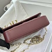 Colestore My Dior Dior Talk Phone Pouch Burgundy Cannage Lambskin 18x10x3.5cm - 3