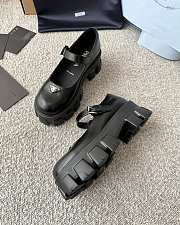 Colestore Prada Black Brushed leather Monolith Mary Janes - 5