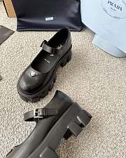 Colestore Prada Black Brushed leather Monolith Mary Janes - 4