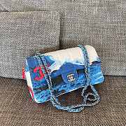 Colestore Chanel Beach Surf Canvas Flap Bag 25x15cm - 1