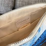Colestore Chanel Beach Surf Canvas Flap Bag 25x15cm - 5