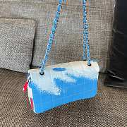 Colestore Chanel Beach Surf Canvas Flap Bag 25x15cm - 2