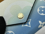 Colestore Louis Vuitton Mist Ombre Monogram Canvas By The Pool Victorine Compact Wallet Blue 12 x 9.5 x 1.5cm - 3