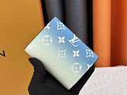 Colestore Louis Vuitton Mist Ombre Monogram Canvas By The Pool Victorine Compact Wallet Blue 12 x 9.5 x 1.5cm - 2