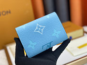 Colestore Louis Vuitton Victorine Wallet Light Blue Exterior with The Iconic 12 x 9.5 x 1.5cm - 6