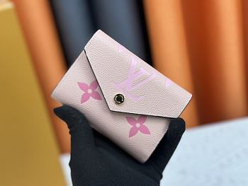 Colestore Louis Vuitton Victorine Wallet Pink Exterior with The Iconic 12 x 9.5 x 1.5cm