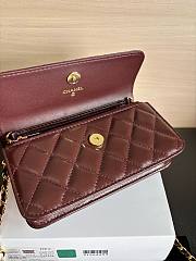 Colestore Chanel Wallet on Chain (WOC) in Brown with Gold Hardware 17cm - 5