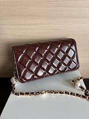 Colestore Chanel Wallet on Chain (WOC) in Brown with Gold Hardware 17cm - 4