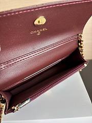Colestore Chanel Wallet on Chain (WOC) in Brown with Gold Hardware 17cm - 3