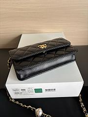 Colestore Chanel Wallet on Chain (WOC) in Black with Gold Hardware 17cm - 6