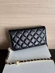 Colestore Chanel Wallet on Chain (WOC) in Black with Gold Hardware 17cm - 5