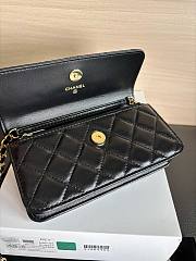 Colestore Chanel Wallet on Chain (WOC) in Black with Gold Hardware 17cm - 4