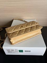 Colestore Chanel Wallet on Chain (WOC) in Beige with Gold Hardware 17cm - 6