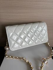 Colestore Chanel Wallet on Chain (WOC) in White with Gold Hardware 17cm - 2