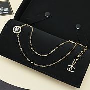 Colestore Chanel Coco Mark Pendant Necklace Gold  - 5