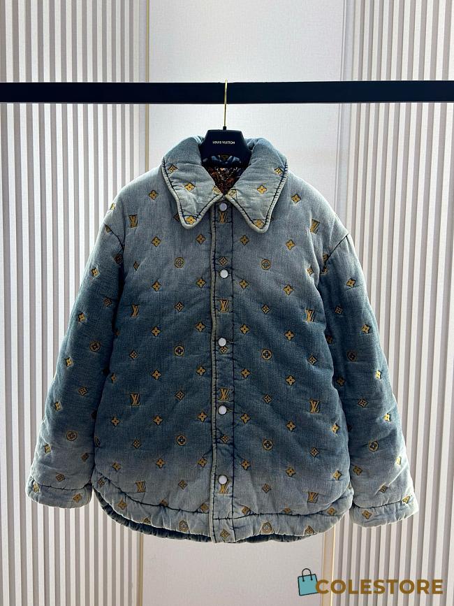 Colestore Louis Vuitton Padded Denim Monogram Overshirt - 1