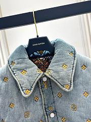 Colestore Louis Vuitton Padded Denim Monogram Overshirt - 5