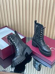 	 Colestore Gucci Women's Lace-up Ankle Boot with GG Black GG Leather - 4