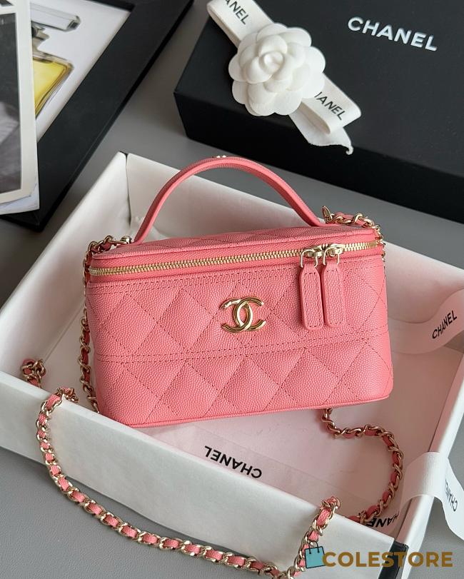 Colestore Chanel Cultch With Chain Shiny Crumpled Lambskin Gold Tone Metal 9.5x17x8cm - 1