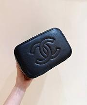 Colestore Chanel Caviar Quilted Large Vanity Pouch Black 15x21x14cm - 6