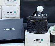 Colestore Chanel Caviar Quilted Large Vanity Pouch Black 15x21x14cm - 5