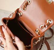 Colestore Chanel 24P Small Duma Backpack Calfskin Leather Caramel 17.5x16.5x10cm - 4