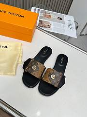 Colestore Louis Vuitton LV Frame Flat Mules Brown - 1