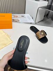 Colestore Louis Vuitton LV Frame Flat Mules Brown - 6