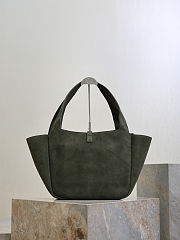 Colestore YSL Saint Laurent LE 5 À 7 BEA In Suede Dark Green 50×28×18cm - 4