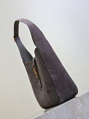 Colestore YSL Saint Laurent LE 5 À 7 Supple Small in Suede Urban Grey 23×22×8.5cm - 6