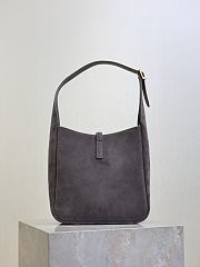 Colestore YSL Saint Laurent LE 5 À 7 Supple Small in Suede Urban Grey 23×22×8.5cm - 5