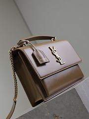 Colestore YSL Saint Laurent Sunset In Smooth Leather Fox 25x18x5cm - 4