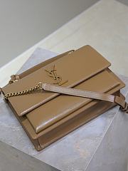 Colestore YSL Saint Laurent Sunset In Smooth Leather Fox 25x18x5cm - 3