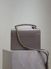 Colestore YSL Saint Laurent Sunset In Smooth Leather Urban Grey 25x18x5cm - 6