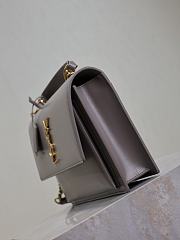 Colestore YSL Saint Laurent Sunset In Smooth Leather Urban Grey 25x18x5cm - 5