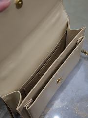 Colestore YSL Saint Laurent Sunset In Smooth Leather Dark Beige 25x18x5cm - 6
