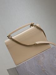 Colestore YSL Saint Laurent Sunset In Smooth Leather Dark Beige 25x18x5cm - 2