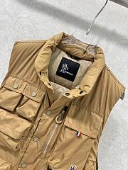 Colestore Moncler Grenoble Tongass Down Field Vest Light Brown - 4