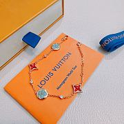 Colestore Louis Vuitton Monogram Vibrant Red and Soft Turquoise Enamel Bracelet - 1