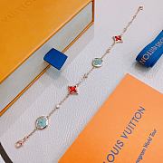 Colestore Louis Vuitton Monogram Vibrant Red and Soft Turquoise Enamel Bracelet - 5