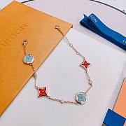 Colestore Louis Vuitton Monogram Vibrant Red and Soft Turquoise Enamel Bracelet - 3
