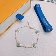 Colestore Louis Vuitton Monogram Soft Turquoise Enamel Bracelet - 1