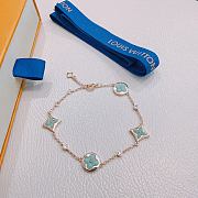 Colestore Louis Vuitton Monogram Soft Turquoise Enamel Bracelet - 4